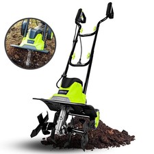 Steelite 10-Amp Electric Corded Tiller Electric Tiller Cultivator 14" W x 8.7" D Cultivator price
