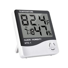 Thermometer Indoor Digital LCD Hygrometer Temperature Humidity Meter Alarm Clock Thermometer & Hygrometer price