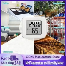 THERMOMETER INDOOR Digital LCD Hygrometer Temperature Humidity Meter Alarm Clock Thermometer & Hygrometer price