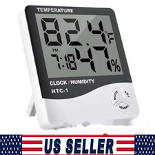Thermometer Indoor Digital LCD Hygrometer Temperature Humidity Meter Alarm Clock Thermometer & Hygrometer price