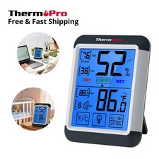 TempPro TP55W Digital Hygrometer Indoor Thermometer Humidity Gauge Touchscreen Thermometer & Hygrometer price