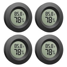 4-Pack Mini Hygrometer Thermometer, Digital LCD Humidity Meter Indoor/Outdoor Te Thermometer & Hygrometer price