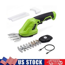 NEW🔥 2 in 1 Cordless Grass Shear & Hedge Trimmer - 7.2V Electric Bush Trimmer Hedge Trimmers price