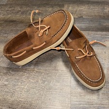 Sperry Cup II Boat Shoes Boys Brown Leather Loafers STK261419 Size 4M Boys' Boat Shoes price