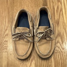 Sperry Boys Brown Leather Boat Shoes Lace-Up US 11 M UK 10 EU 28 Boys' Boat Shoes price