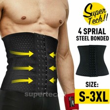 Men's Waist Trainer Body Shaper Tummy Girdle Belt Belly Fat Burner Corset XS-6XL Men's Corset price