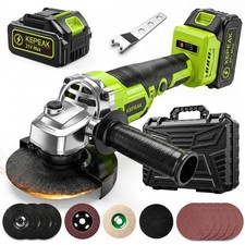 Cordless Angle Grinder,3-Speed Brushless Power Grinder with Battery & Charger US Angle Grinder price