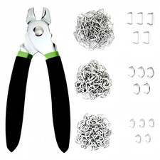 240Pcs/Set 3/4" 1/2" 3/8" Hog Rings with Straight Hog Ring Pliers Assortment Kit Pliers price