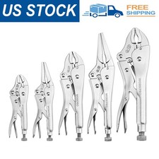 WORKPRO 5-Piece Locking Pliers Set Vice Grips w/Chrome-vanadium Steel Tool Set Pliers price