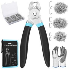 SHALL Hog Ring Pliers Kit with 600pcs (3/8’’, 1/2’’, 3/4’’) for Upholstery Pliers price