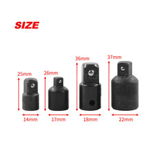 4-Pack 3/8" To 1/4" 1/2 Inch Drive Ratchet Socket Adapter Reducer Air Impact Set Socket Set price