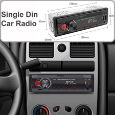 Single Din Car Radio 45W Stereo Bluetooth Receiver MP3 Player USB FM SD Input Car Stereos price