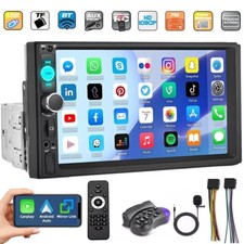 Single 1Din 7" Touch Screen Stereo Bluetooth Radio Car Apple/Android Carplay GPS Car Stereos price
