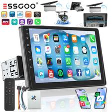 Single 1Din 9" Touch Screen Stereo Bluetooth Radio Apple CarPlay Android Auto BT Car Stereos price