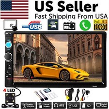 7" Double 2 DIN Car MP5 Player Bluetooth Touch Screen Stereo Radio With Camera Car Stereos price