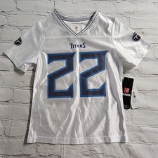 NFL Youth  Tennessee Titans Derrick Henry #22  Jersey Shirt Girls S 6 NEW Girls' Jersey price