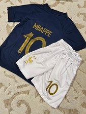FRANCE Kylian MBAPPE #10 Soccer Jersey Navy Blue Boys/Girls Size 20 (5-6 years) Girls' Jersey price
