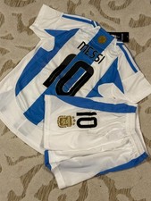 ARGENTINA Lionel MESSI #10 Soccer Jersey Blue&White Boy/Girl Size 20 (5-6 years) Girls' Jersey price