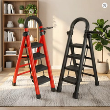 Heavy-duty Steel 3 step Portable Folding Ladder 350 Lbs Weight Capacity Ladders price