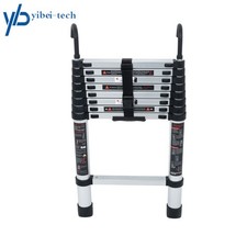 8.5/10.5/12.5/14.5 FT Telescoping Ladder With Hooks Extension Folding Ladders Ladders price