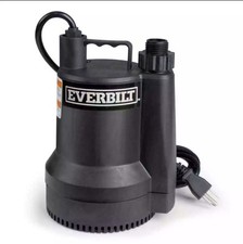 Everbilt 1/6 HP Plastic Submersible Utility Pump NEW OPEN BOX Submersible Pump price
