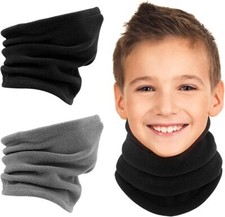 Kids Neck Warmer Fleece Neck Gaiter Winter Thermal Balaclava Boy Girl Age 4-12 Kids' Neck Warmer price