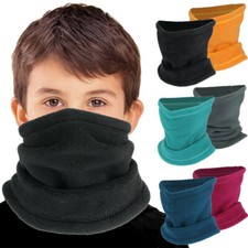 Kids Neck Warmer Gaiter - Winter Fleece Ski Face Mask Tube Scarf for Boys Girls Kids' Neck Warmer price