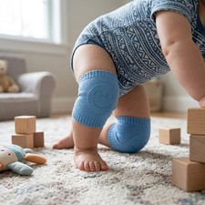 1Pair Baby Smiley Face Knee Pads, Anti-Slip Crawling Protectors for Toddlers Crawling Knee Pads price