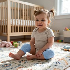 Baby Smiley Knee Protectors, Non-Slip Crawling Pads for Infants & Toddlers Crawling Knee Pads price