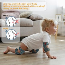 2 Pairs Baby Knee Pads for Crawling Adjustable Knee Pads Baby Crawler Knee Prote Crawling Knee Pads price