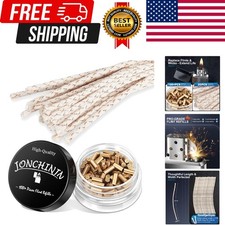 Lighter Flints 100+ Pcs and Cotton 0.9×2in Flint 4.3in Wicks, Gold Cotton price