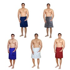 Men’s 100% Cotton Adjustable Body Wraps Spa Shower Towel Bath Wraps Cotton price