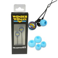 DC Comics WONDER WOMAN Earphones In-Ear Headphones- Logo Wired Earbuds Women's Headphones price