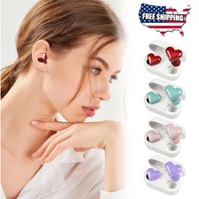 Wireless Bluetooth Headphones Cute Heart Shaped Earphones Earbud Woman Girl Gift Women's Headphones price