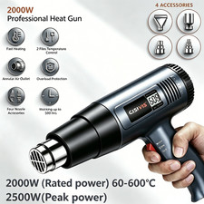 2500W Heat Gun Electric Hot Air Gun Dual Temperature LCD Display 4 Nozzles Tool Heat Gun price