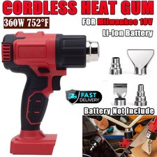 NEW Heat Gun For Milwaukee 18V Li-Ion Battery 360W Hot Air Gun Kit 4× Nozzles Heat Gun price