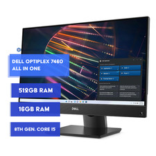 Dell OptiPlex All in One PC - Intel i5 8th Gen 16GB RAM 512GB SSD Windows 11 Pro All-in-One PC price