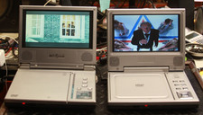 LOT of 2 Insignia 7" Portable DVD Players - IS-PD040922 & NS-7PDVD Silver Tested Portable DVD Players price