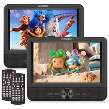 FANGOR F611 Dual Screen Portable DVD Player for Car SD Card USB AV Output Portable DVD Players price