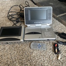 Durabrand Portable DVD Player With Dual Screens With Case Portable DVD Players price