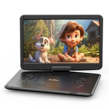 BOIFUN 17.5" Portable DVD Player with 15.6”Large HD Screen Sync to TV 5H Battery Portable DVD Players price