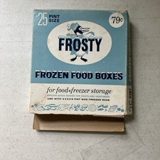 Vintage Frosty Frozen Food Boxes Pint Size-16 Frozen Food price