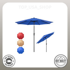 9FT Outdoor Patio Umbrella Outdoor Table Umbrella with Push Button Tilt Garden Umbrella price