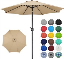 7.5/10/11FT Patio Umbrella Market Table Umbrella Outdoor w/Push Button Tilt Garden Umbrella price
