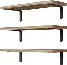 Floating Shelves, 3 Sets Wall Shelves Wooden Floating Shelves for Wall Décor Wall Shelf price