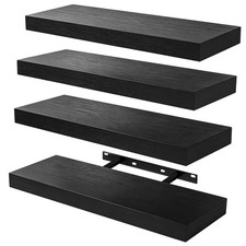 4 Pack Floating Shelves for Wall (15.75Inch) Wall-Mounted Shelves with Brackets Wall Shelf price