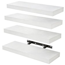 4 Pack Floating Shelves for Wall (15.75Inch) Wall-Mounted Shelves with Brackets Wall Shelf price