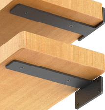 6 Pack Floating Shelf Brackets, 6 Inch Heavy Duty Industrial Shelf Bracket, Blac Wall Shelf price