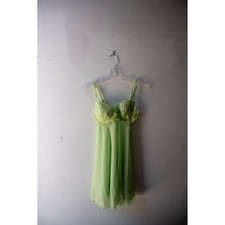 Lime Green Lace Underwire Babydoll Chemise Sheer Mesh Lingerie Sleepwear Small Babydoll price