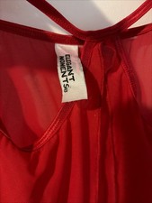 Women Red Sheer Mesh Open Cup Babydoll Lingerie Bow Straps Elegant Moments Babydoll price